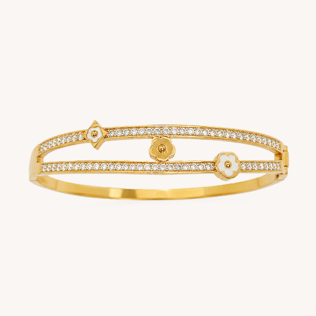 Bracciale fiore luminoso