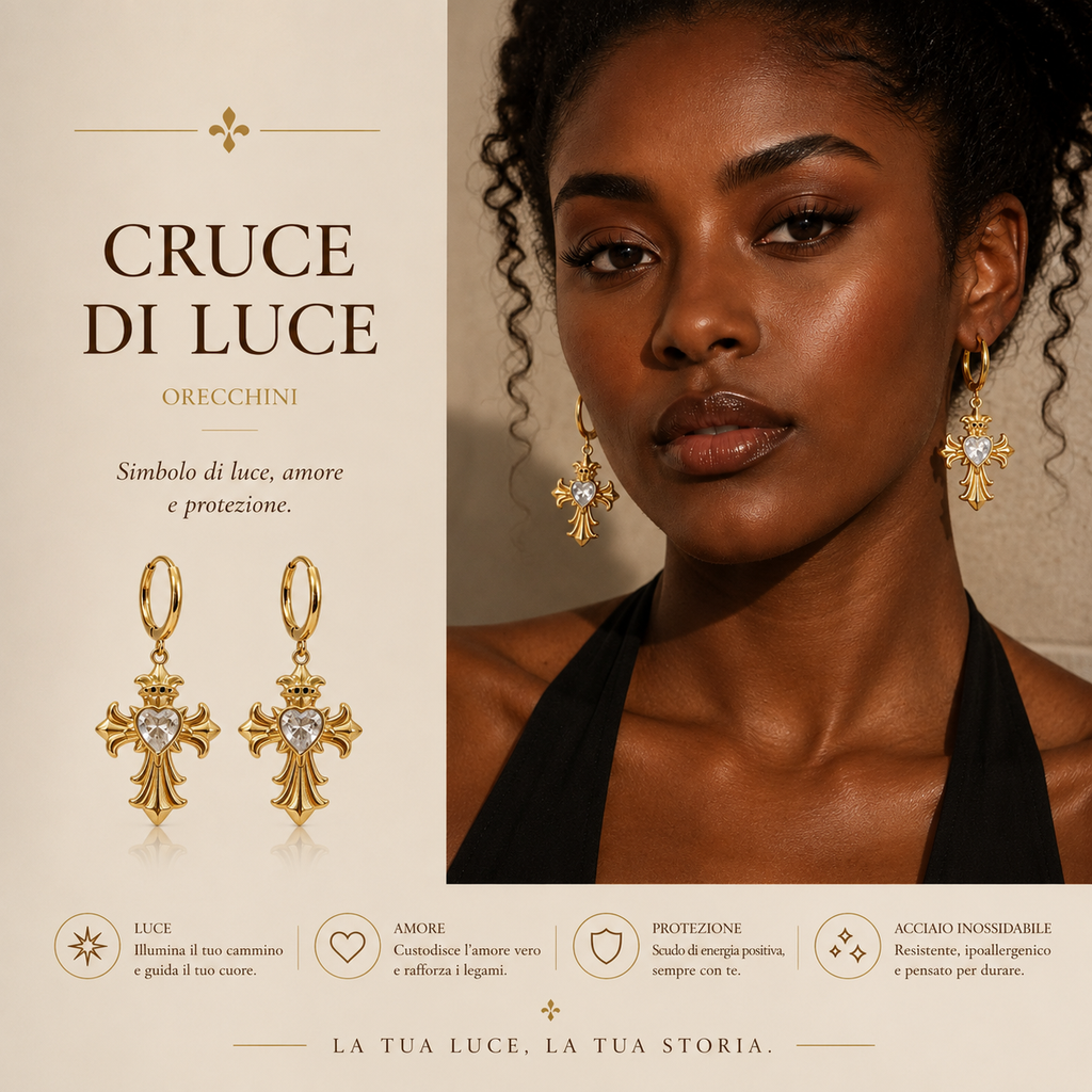 Orecchie cruce di luce