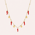 Good Luck Hearts Necklace with little horns
