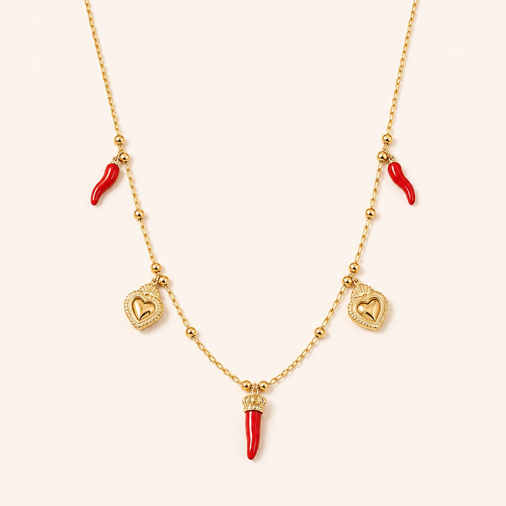 Lucky heart necklaces
