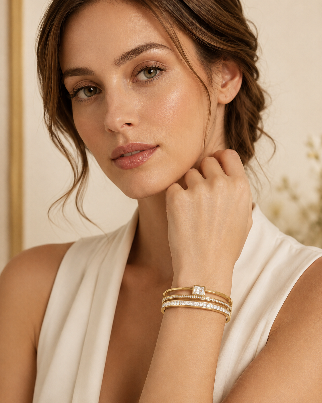Bracciale rigido Cristallo d’Oro
