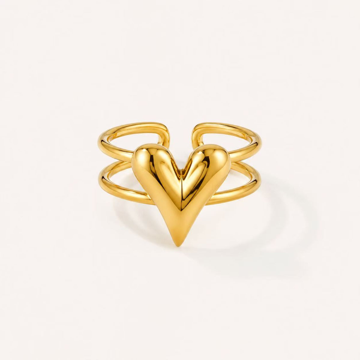 Anello Cuore Dorato